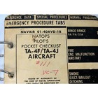 Vintage 1974 Vietnam Era Usn Ta-4f Tf-4j Skyhawk Natops Pilot Pocket Checklist