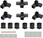 Pergola Brackets Kit 4x4   3 4-way Right Angle Corner Bracket Kit   6x Post Base