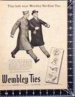 1943 Wembley Ties Military Or Civilian Wear New Orleans Wwii Vintage Print Ad