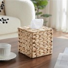 Tissue Box Cover Square  Rattan Tissue Box Holder -boho Decorative Woven Facial