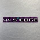 Vtg 94 5 The Edge Radio Station Bumper Sticker 90s Grunge Alternative Deadstock