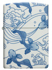 Zippo Windproof Blue Koi Fish Lighter  Chinese Porcelain  46948  New In Box