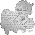 Lunar Horse Chinese Lunar Year 1 2 Oz Silver Coin 5 Cedis Ghana 2026