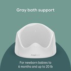 Baby Bath Support Sling Gray Newborn Bath Seat Infant Bathing Aid
