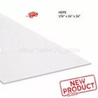Hdpe Plastic Sheet 1 16 X 24  L X 24 w High Density Polyethylene Off-white New