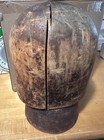 Vintage Hat Block Millinery Commercial Hat Form Mold With Neck Stand Sz 22  g4 