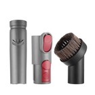 1set Horse Hair Vacuum Brush With Attachment adapter Convertor For Dyson V6 V8