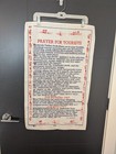 Vintage Fingal Irish Linen Souvenir Tea Towel Prayer For Tourists - Art Buchwald