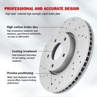 Front And Rear Brake Disc Rotors   Ceramic Pads Kit For 2015 - 2020 Ford Edge