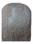 Rare Antique Ancient Egyptian Stela Seated Goddess Isis Nursing Horus 1325 Bc