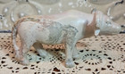 Artisan Hand Carved Smooth Marbled Stone Ox Statue Signed Kioko 2011