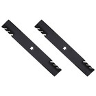  2  Toothed Mulching Mower Blades Fits Husqvarna 42  Decks Replaces 532138971