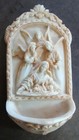 Holy Water Font Mary  Jesus  Angels At The Manger Nativity Resin 7   x3 5    W hook