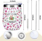 A Girl Loves Flamingos Flamingo Gifts Flamingo Decor Stuff Wine Tumbler