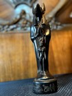 Anubis God Statue Protecting Goddess Isis In An Epic Scene   Egyptian Stone