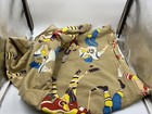 Vintage Hockey   Football Twin Flat Sheet Bedskirt  Clean Nice Condition