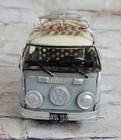 Vintage Reproduction 1966 Decorative Mini Bus Hand Made Metal Masterpiece Figure