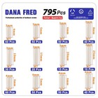 795pcs Nylon Round Spacer Non-threaded Plastic Standoff Hardware Assortment K   