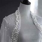White Pearl Wedding Dress 1 Layer Long Bridal Cathedral Veil Accessories 