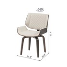 Set Of 2 Mid-century Modern Dining Chair - 360   Swivel Pu Leather Upholstery