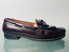 Vtg G h  Bass   Co  Weejuns Loafers Men Burgundy Sz 9 5 Tassle Kiltie Usa Italy