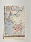 National Geographic December 1967 Map Lands Of The Bible Today Vintage