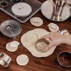 12-piece Stainless Steel Round Biscuit Cutter Set - 1 2 3 4 5 Inch Molds