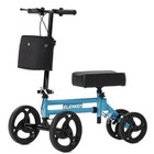 Blue - Elenker Adjustable Steerable Medical Knee Walker 10  Wheels
