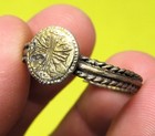 Amazing Unique Spanish Medieval Knights Crusaders  Templar Cross Ring 11-12th  C