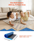 Floor Underlayment 400 Sq  Ft  3mm Laminate Flooring Padding With Attached Vapor