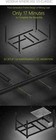Veddha 6 Gpu Miner Case Aluminum Stackable Mining Case Rig Open Air Frame