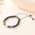 7 Chakra Rainbow Men Bracelet Reiki Healing Energy Bracelets For Birthday Gifts