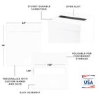 Sturdy White Wedding Card Box Minimal Cards And Wishes Wedding Gift Box For C   