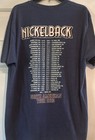 Nickelback Get Rollin North American Tour 2023 Blue T-shirt Xl