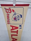 Vintage 1970s Atlanta Braves Pennant 12x30 Mlb Usa Full Size Felt