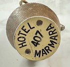 Hotel Marmara Istanbul Turkey Floating Buoy Wood   Metal Hotel Room Key  407 Fob