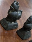 Antique Burmese Bronze Opium Weights Full Matched Set 5 Mythical Toe Lion Horse