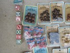 Nos Large Lot Of Wood Macrame Beads Blocks - Baby - Christmas - Joy - Noel