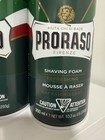 2 Proraso Barber Size Green Natural Shaving Foam 300ml Menthol   Eucalyptus Oil