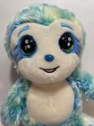 Russ Li l Peepers Blue Green Jade Sloth Doll Plush Stuffed Animal Toy Big Eyes A