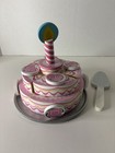 Melissa And Doug Triple-layer Party Cake Wooden Play Food Set - Birthday Cake 3 