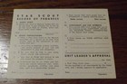 Boy Scout Card 1955 300m155 Star Scout Scoreboard Blank