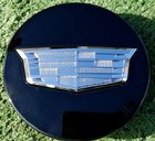 4 Factory Cadillac Logo Center Caps Oem Escalade Wheels Black 2015-2026 19333201