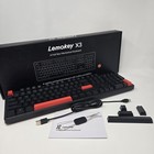 Lemokey X3 Full Size Qwerty Mechanical Keyboard Wired Usb Gaming - Black red
