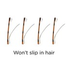 Goody Hair Classics Stay Tight Hair Barrette Mock Tort 4-count 2-in 