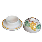 Hand Painted Atelier De La Tour Sancerre France Pottery Tealight Candle Holder 