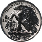 2019-w Palladium American Eagle  25 Reverse Proof High Relief Moy Label Ngc Pf70
