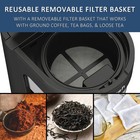Wirsh 3qt Iced Tea   Coffee Maker  Strength Control  Reusable Filter  Black