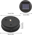 Replacement Solar Light Parts waterproof 8cm 3 15 Inch 4pcs  Black 