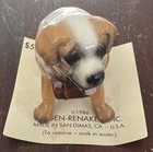 Vintage 1986 Hagen-renaker 3 5    St Bernard Duo With Rescue Barrels